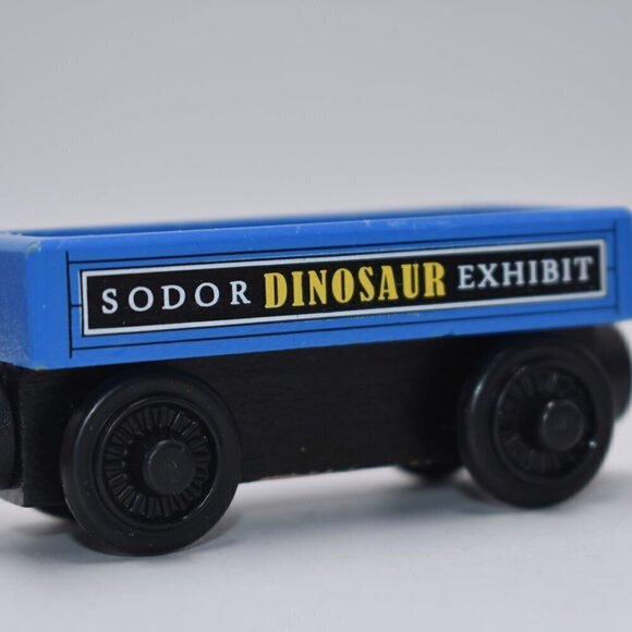 Thomas and Friends Sodor Dinosaur Exhibit Wooden Railway Train Car 2012 - Picture 3 of 7